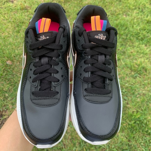 NEW NIKE AIR MAX 90 BLACK - Picture 2 of 4